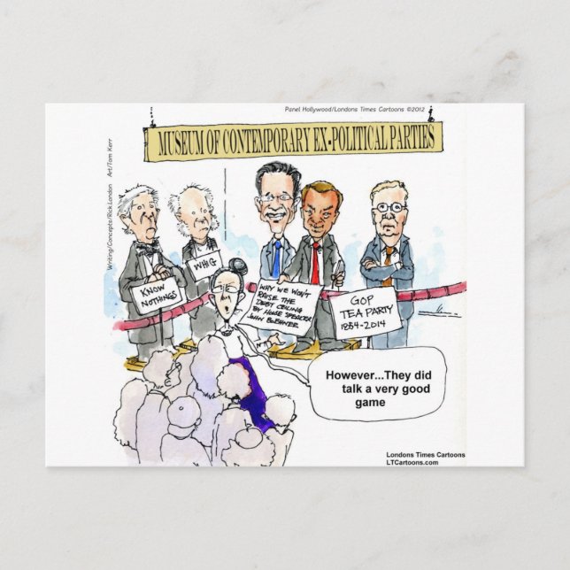Carte Postale Musée Des Ex Partis Politiques Drôle Cadeaux Et Te (Devant)