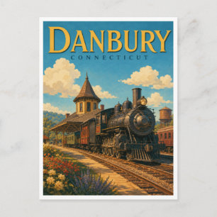 Carte Postale Musée ferroviaire de Danbury Connecticut GeoSaga