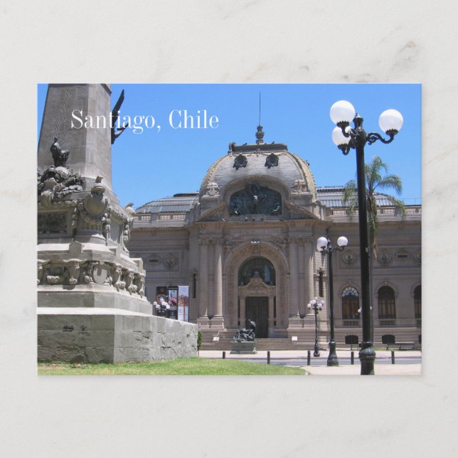 Carte Postale Musée national des Beaux-Arts, Santiago, Chili (Devant)