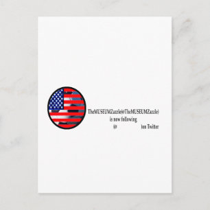 Carte Postale MUSÉE Zazzle 2 sur Tweeter Le MUSÉE Zazzle G