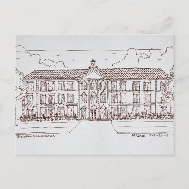 Carte Postale Museo Thyssen-Bornemisza | Madrid, Espagne (Devant)