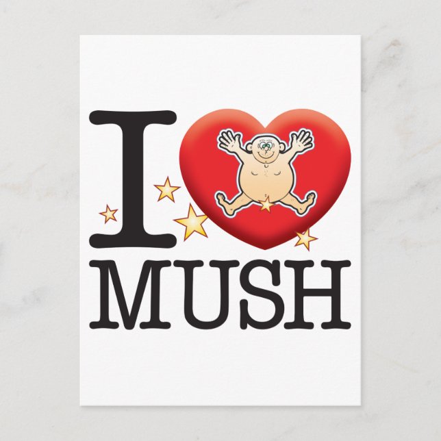 Carte Postale Mush Love Man (Devant)
