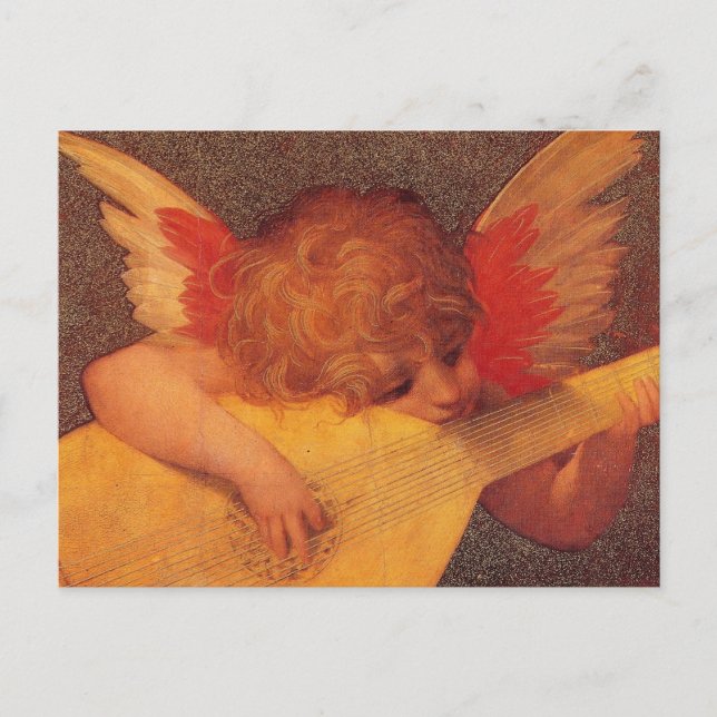 Carte Postale Musicien angélique (Devant)
