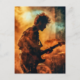 Carte Postale Musicien de rock