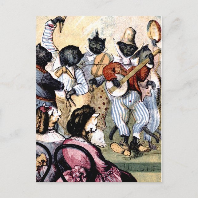 Carte Postale Musiciens de chats (Devant)