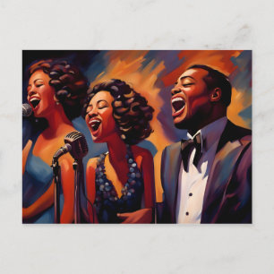 Carte Postale Musiciens de jazz