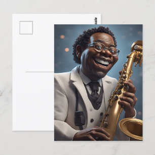 Carte Postale musiciens de jazz