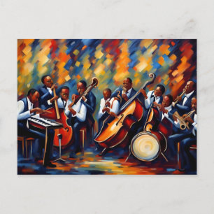 Carte Postale Musiciens de jazz
