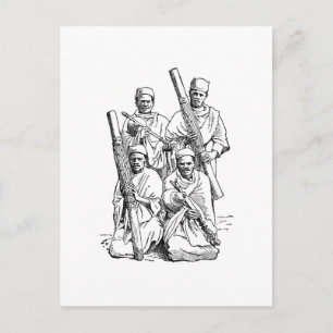 Carte Postale Musiciens Hova