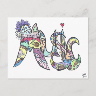 carte postale : musique
