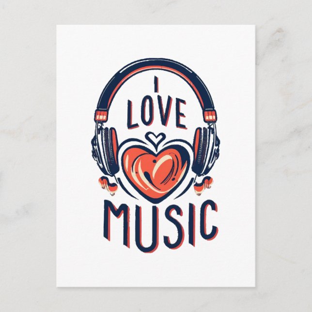 Carte Postale musique  (Devant)
