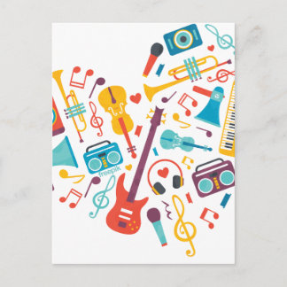 Carte Postale Musique