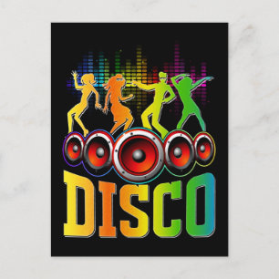 Carte Postale Musique Disco 80s 90s Party Groove Funky Musique