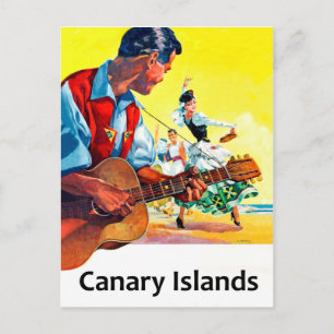 Carte Postale Musique et danse aux îles Canaries