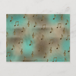 Carte Postale Musique et notes