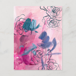 Carte Postale Musique intérieure - Croquis floral