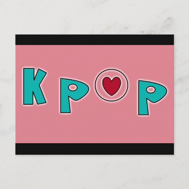 Carte Postale Musique KPOP (Devant)