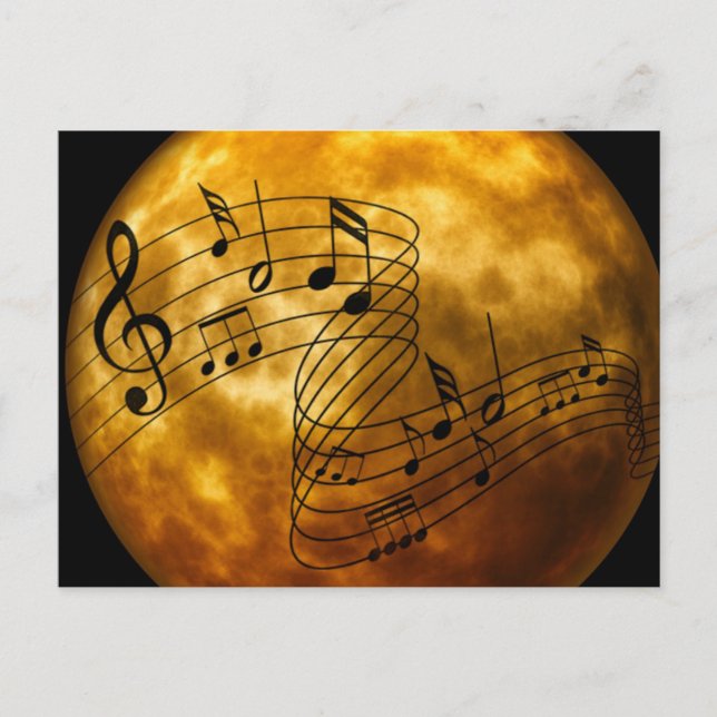 Carte Postale Musique, musique (Devant)