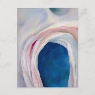 Carte Postale Musique rose et bleu par O'Keeffe