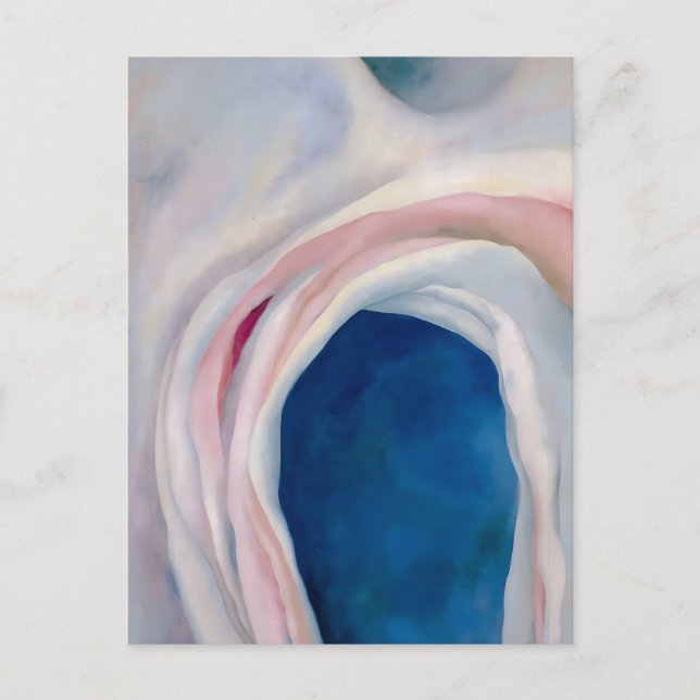 Carte Postale Musique rose et bleu par O'Keeffe (Devant)