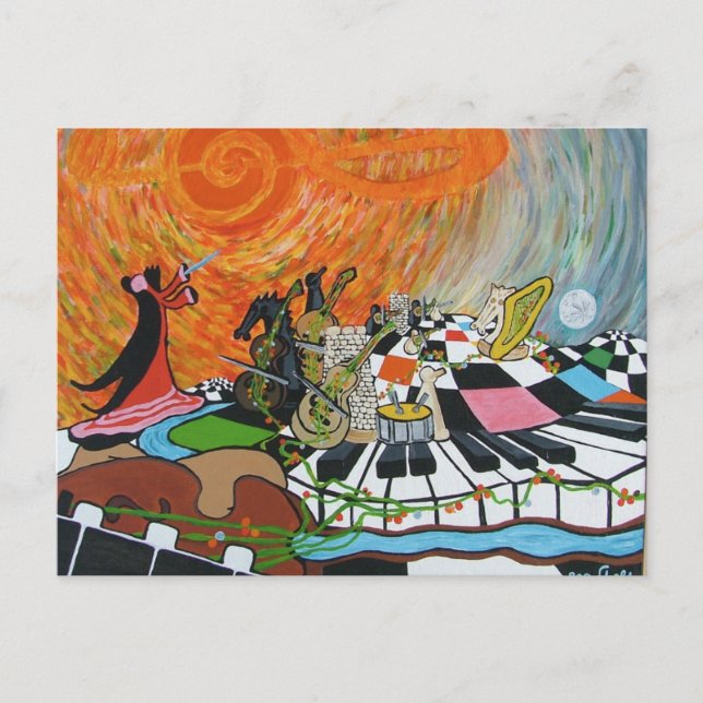 Carte Postale Musique sans Terre (Devant)