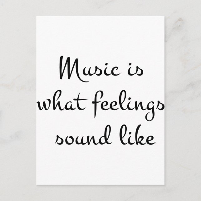 Carte Postale musiqueEstSentimentsSonsComme (Devant)