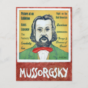Carte Postale Mussorgsky