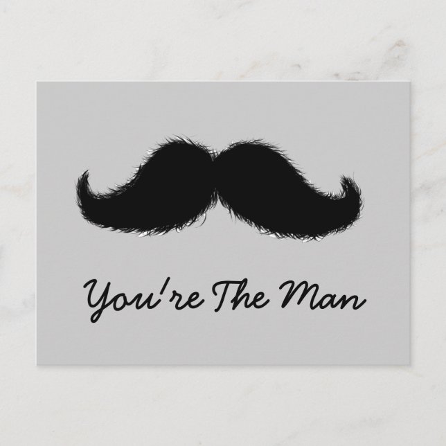Carte postale Mustache (Devant)