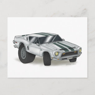 CARTE POSTALE MUSTANG COBRA