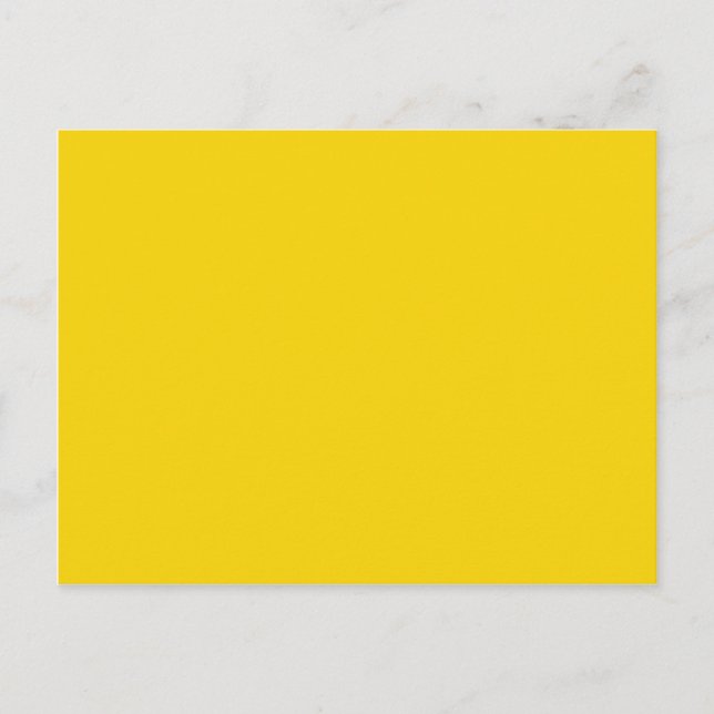Carte Postale Mustard Jaune foncé Jaune Couleur Solide Arrière - (Devant)