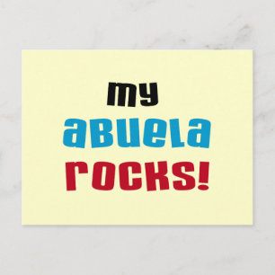 Carte Postale My Abuela Rocks T-shirts et cadeaux