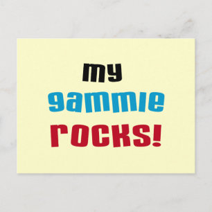 Carte Postale My Gammie Rocks T-shirts et cadeaux