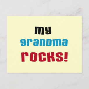 Carte Postale My Grandma Rocks T-shirts et cadeaux