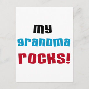 Carte Postale My Grandma Rocks T-shirts et cadeaux