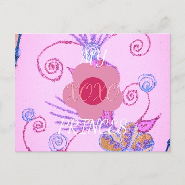 Carte Postale My Little Princess : Baby Pink Vector Inspirationa (Devant)