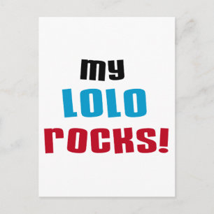 Carte Postale My Lolo Rocks T-shirts et Cadeaux