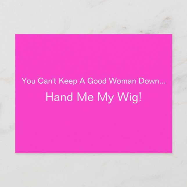 Carte postale MY WIG par April McCallum (Devant)