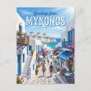 Carte Postale Mykonos Vieille Ville (Chora) Grèce