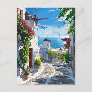 Carte Postale Mykonos Vue sur la mer