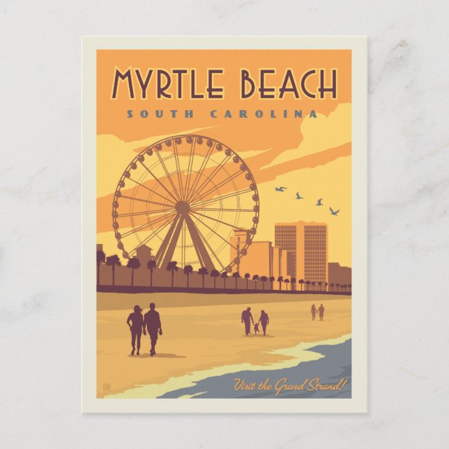 Carte Postale Myrtle Beach, Caroline du Sud (Devant)