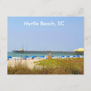 Carte postale Myrtle Beach SC, Photographie Plage 
