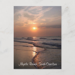 Carte Postale Myrtle Beach SC Sunrise Over Ocean Post Card