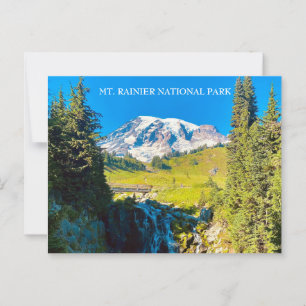 Carte Postale Myrtle Falls - Mont Rainier
