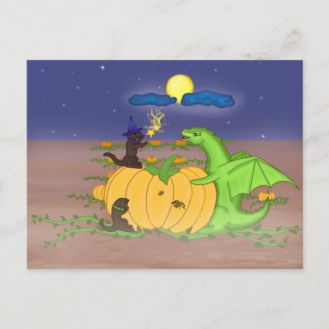 Carte Postale Myst de citrouille (Devant)