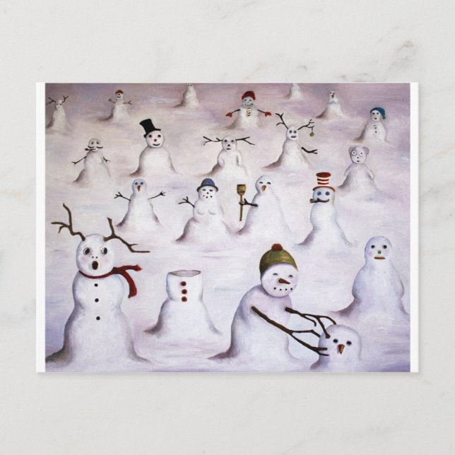 Carte Postale Mystère révélée à Snowman Hill (Devant)