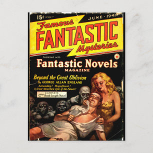 Carte Postale Mystères fantastiques célèbres 2_Pulp Art