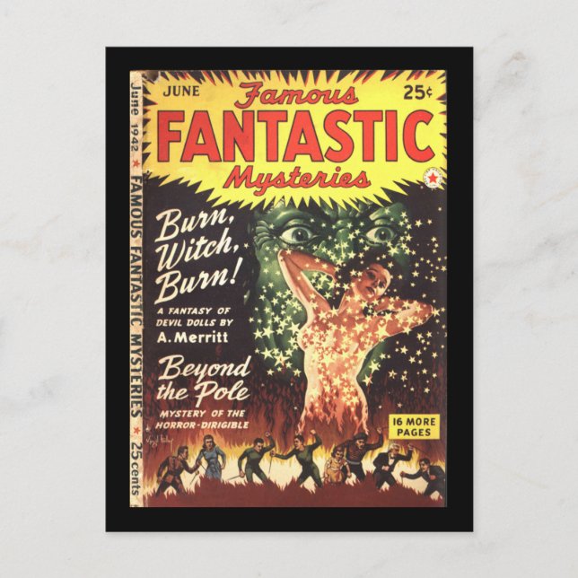 Carte Postale Mystères fantastiques célèbres 5_Pulp Art (Devant)