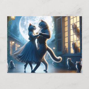 Carte Postale Mystic Kitty Dancing 2