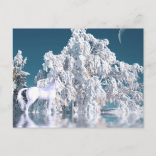Carte Postale Mystic Winter Ice Horse and Trees