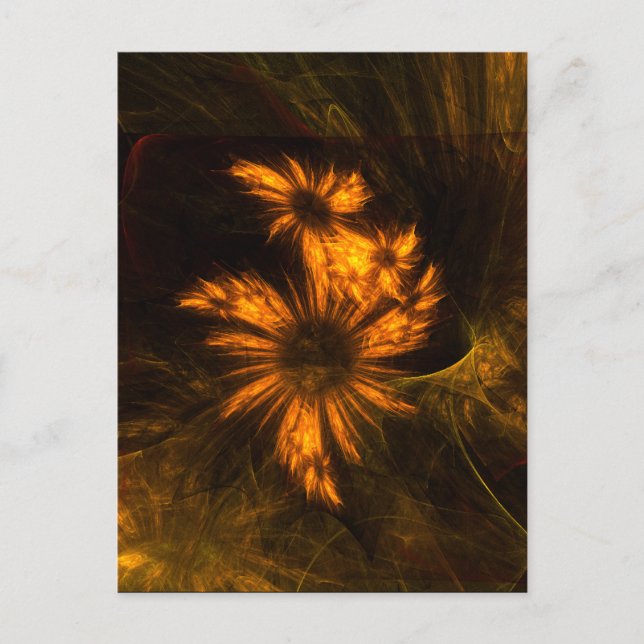 Carte postale Mystique Garden Art Abstrait (Devant)